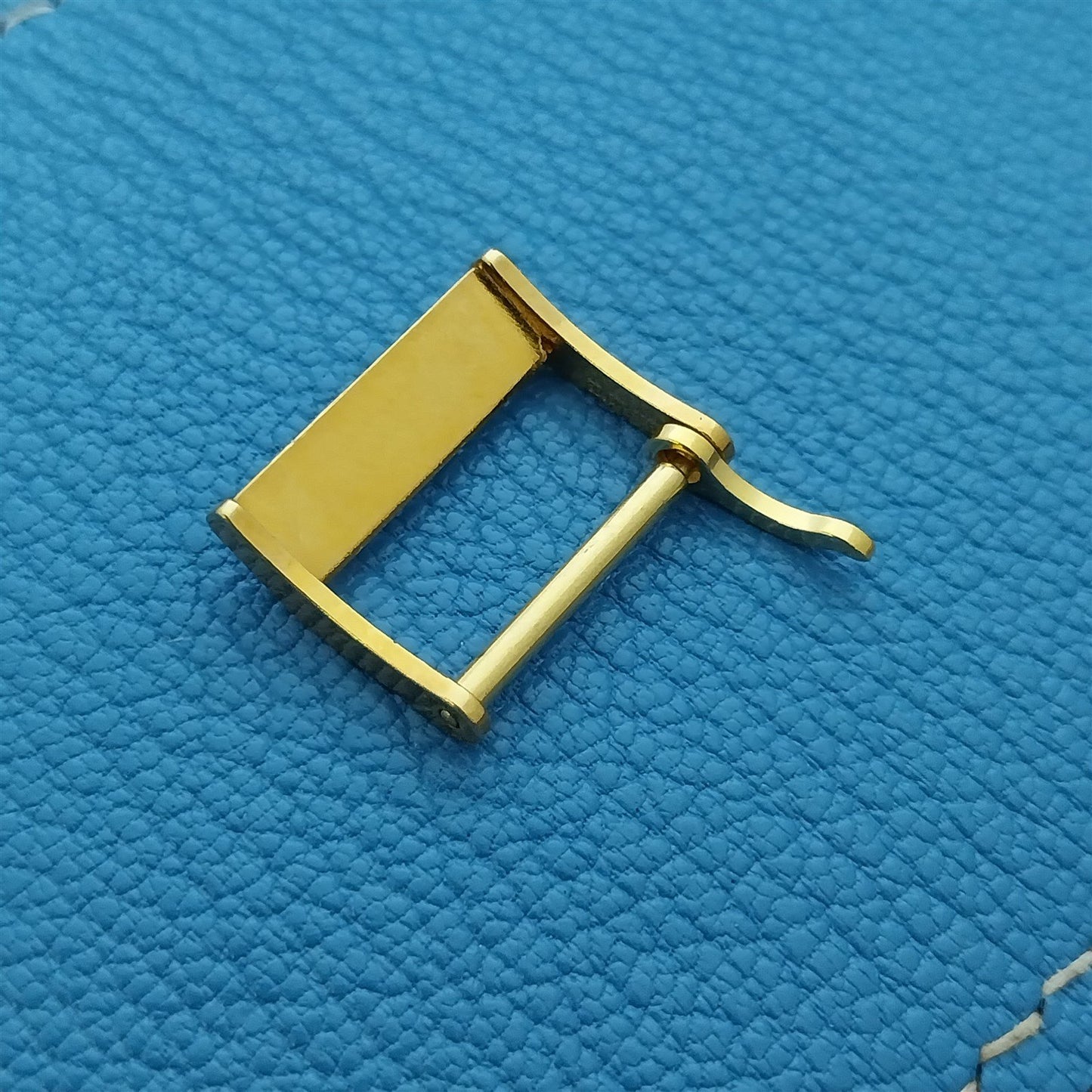 16mm Vintage Bulova Logo Yellow Gold-Tone Unused Watch Strap Buckle