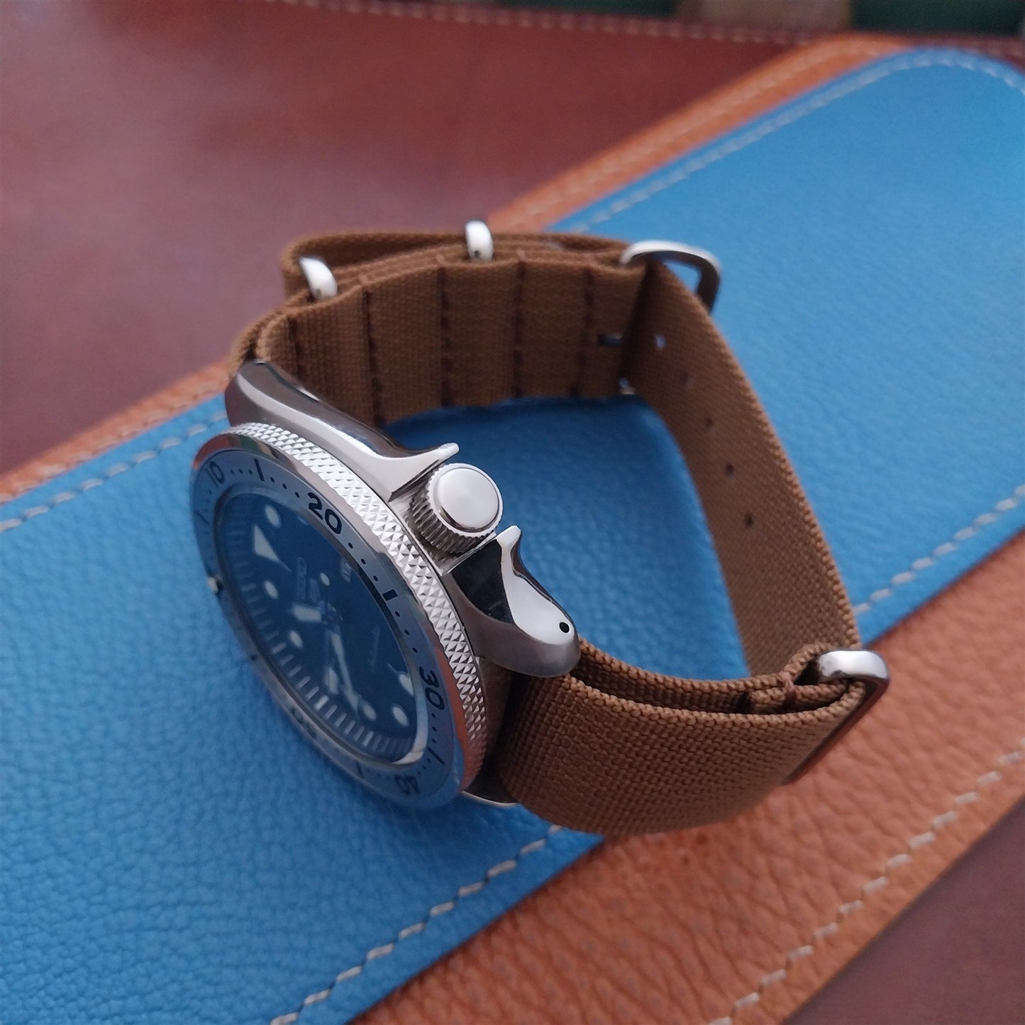 22mm Ribbed Black Nylon Classic G10 MoD Watch Strap