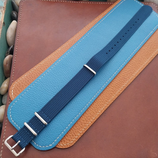 18mm Ribbed Blue Nylon Classic G10 MoD Watch Strap