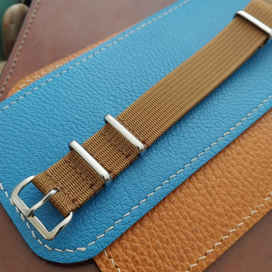 18mm Ribbed Tan Nylon Classic G10 MoD Watch Strap