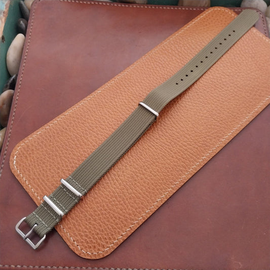 18mm Ribbed Gray Nylon Classic NATO G10 MoD Watch Strap