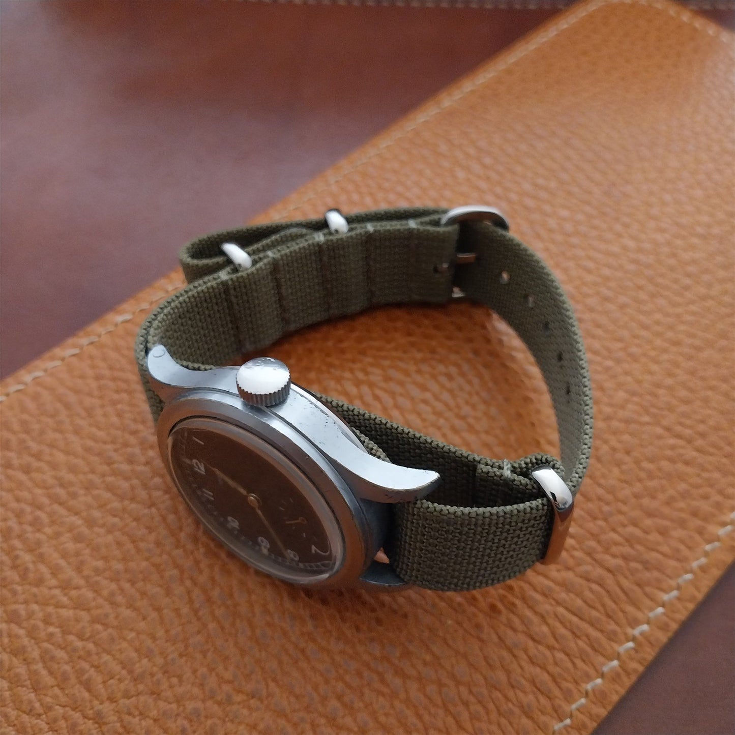 18mm Ribbed Gray Nylon Classic NATO G10 MoD Watch Strap