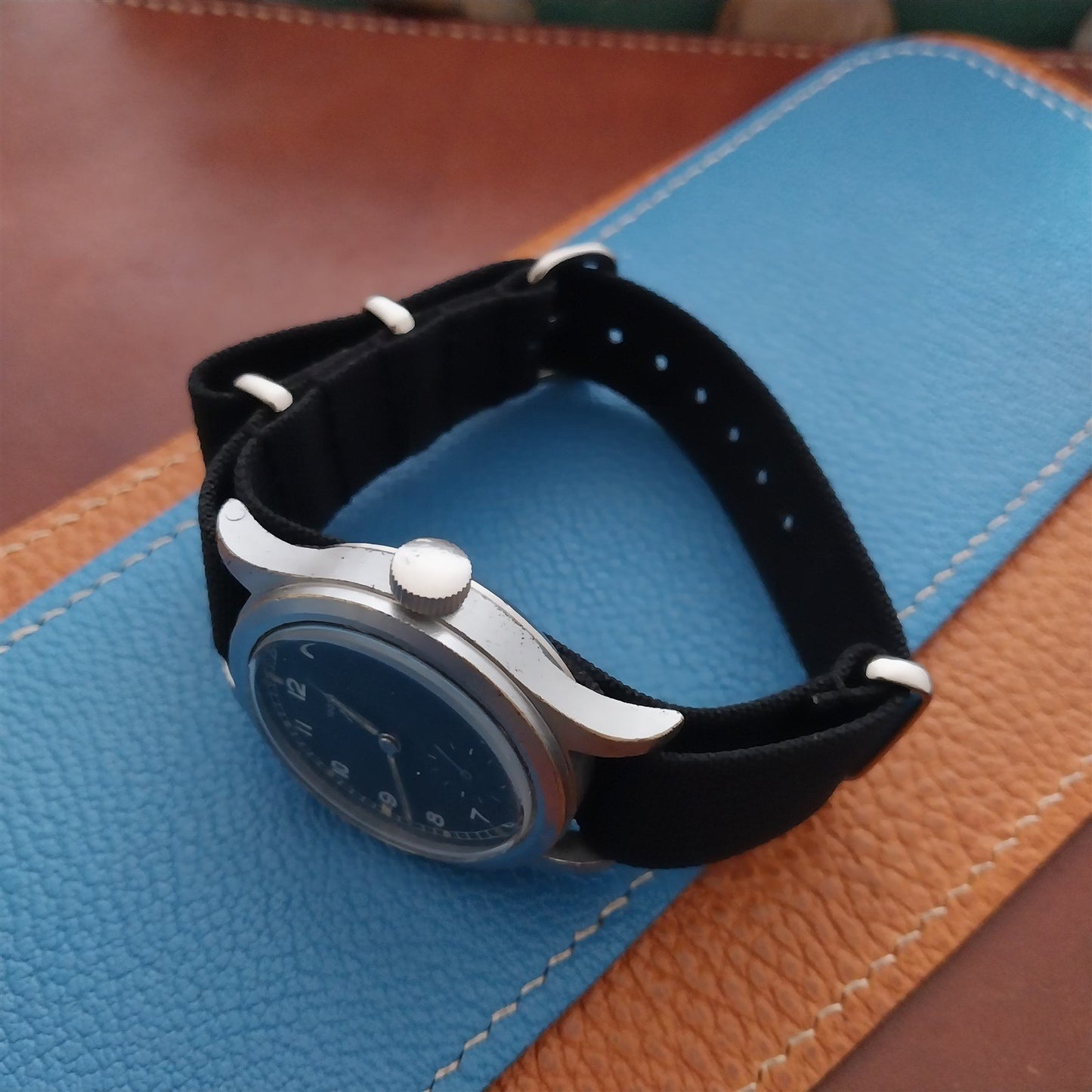 18mm Ribbed Gray Nylon Classic NATO G10 MoD Watch Strap