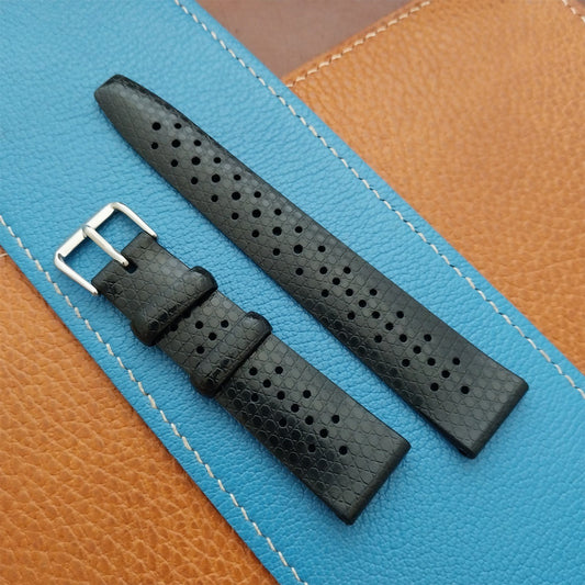 20mm Rubber Black Tropical Vintage Style 1675 GMT Diver Watch Strap