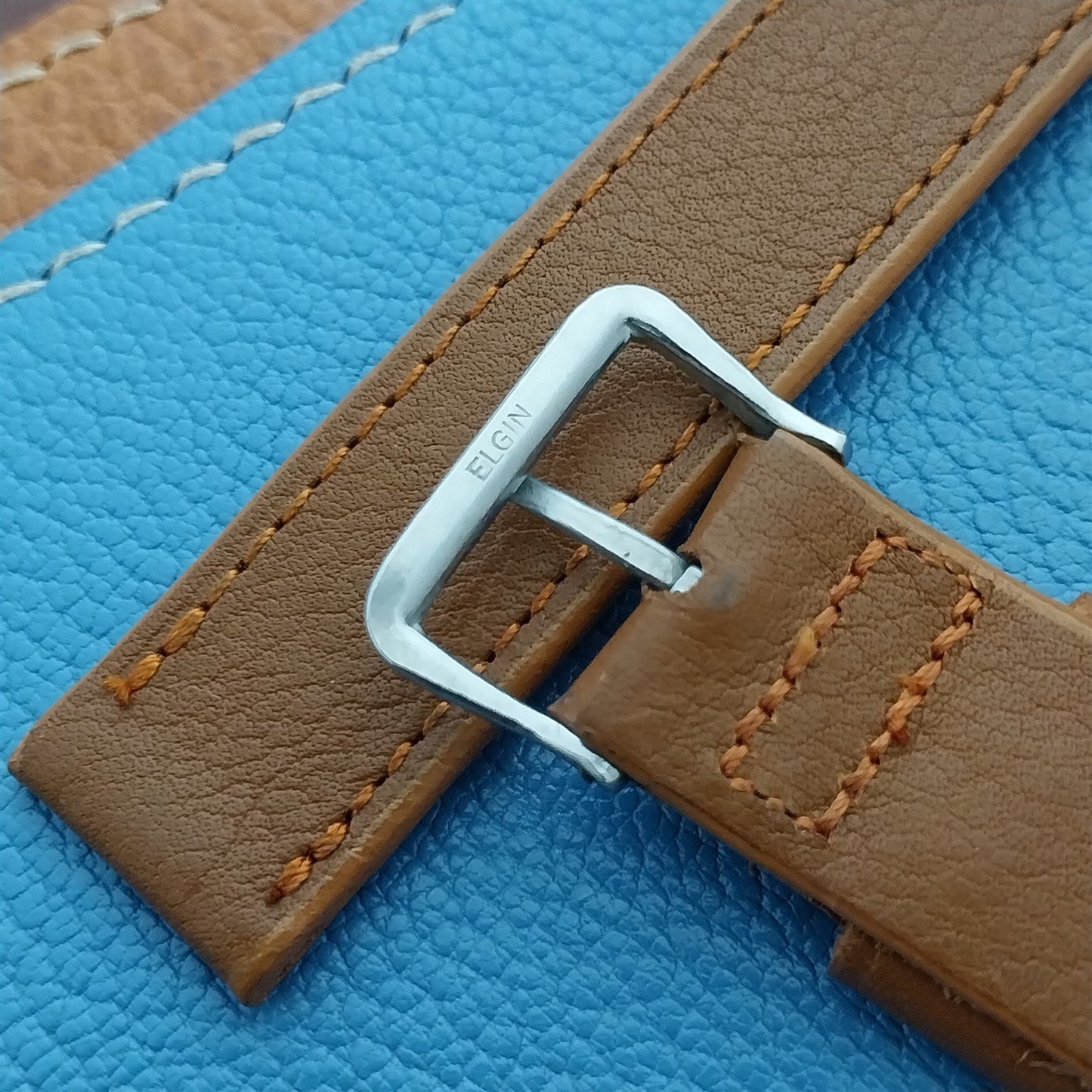 5/8" Unpadded Gemex Aztec Calf & Elgin Buckle A-11 Watch Strap