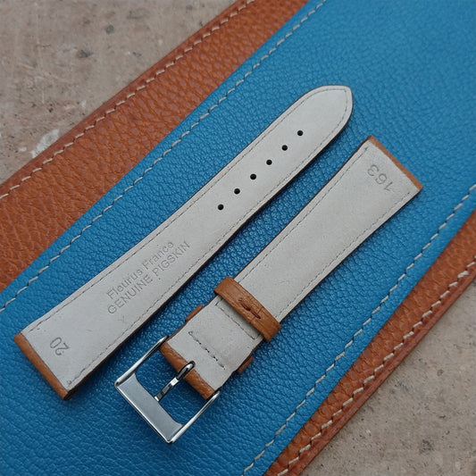 20mm Fleurus France Pigskin Slim Tapered 20/16 Watch Strap