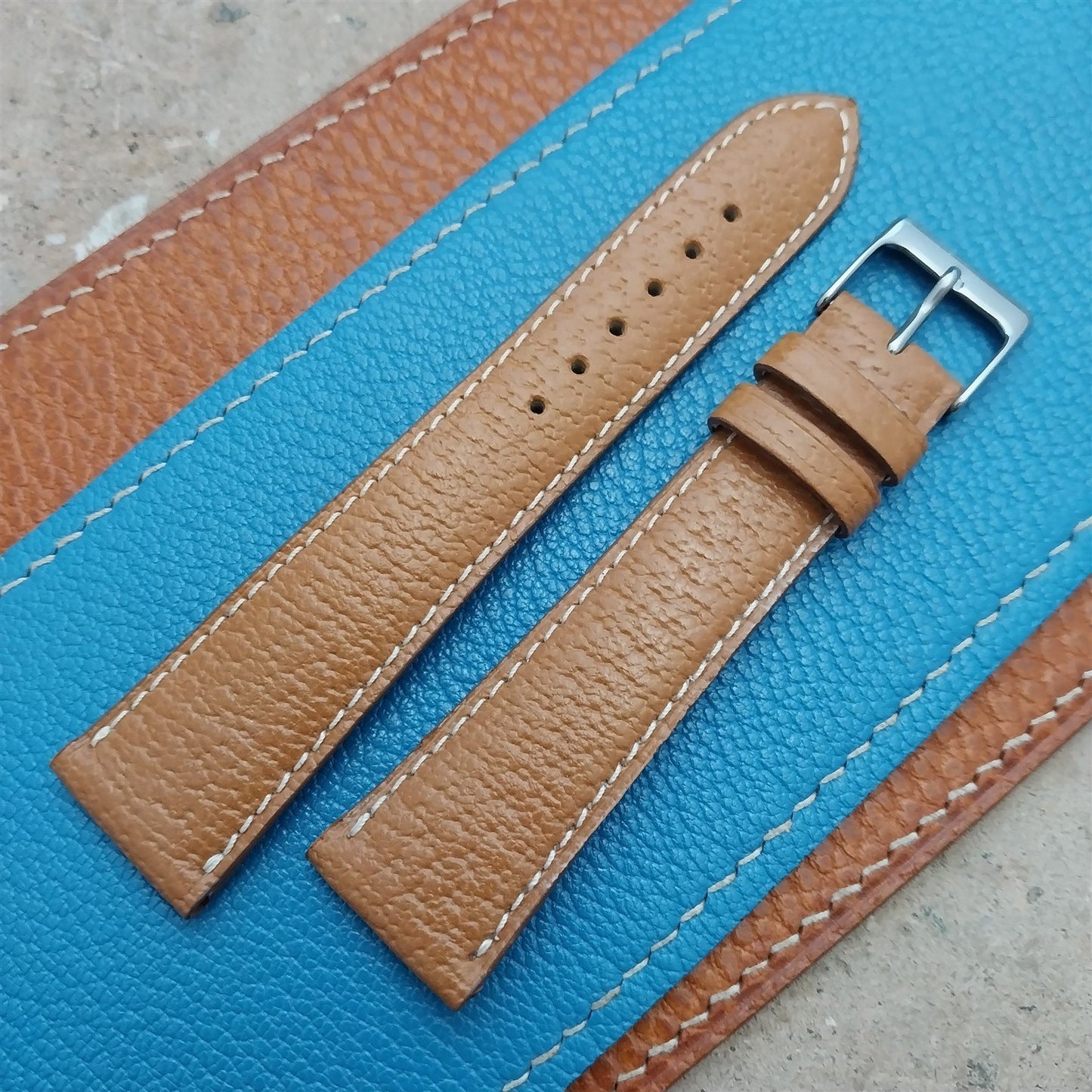 20mm Fleurus France Pigskin Slim Tapered 20/16 Watch Strap
