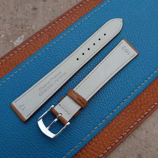 17mm Fleurus France Pigskin Slim Tapered 17/14 Watch Strap