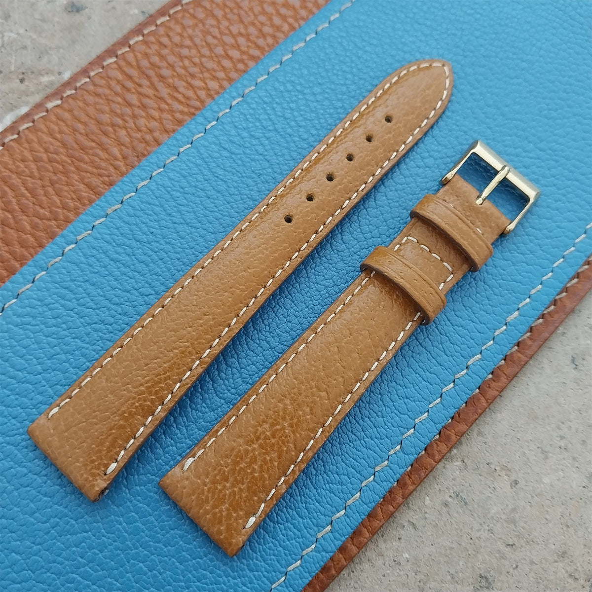 17mm Fleurus France Pigskin Slim Tapered 17/14 Watch Strap
