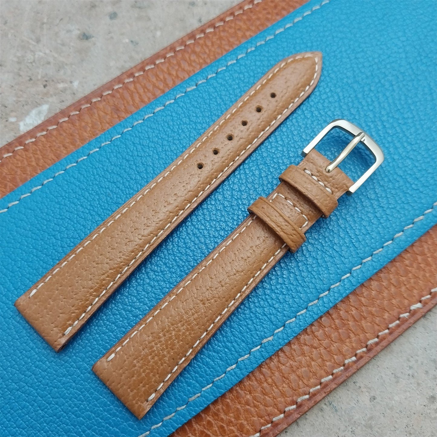 17mm Fleurus France Pigskin Slim Tapered 17/14 Watch Strap