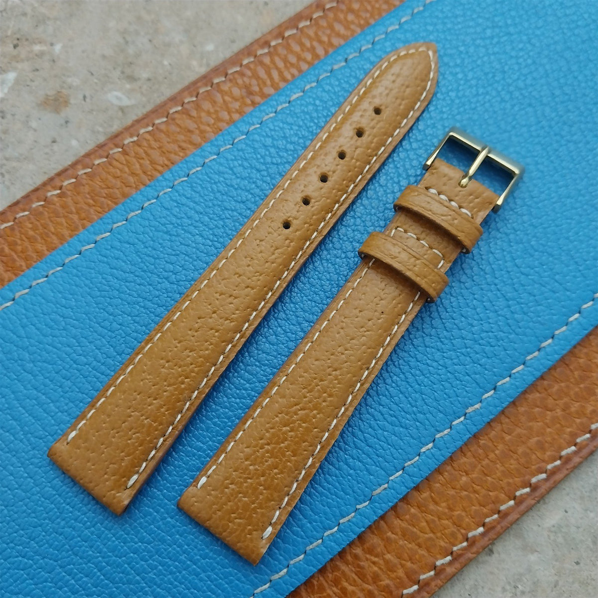 17mm Fleurus France Pigskin Slim Tapered 17/14 Watch Strap
