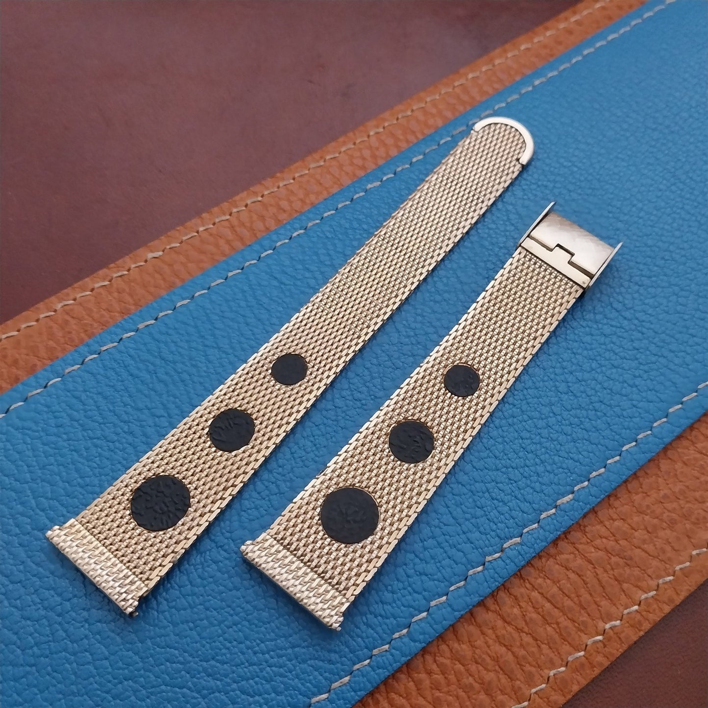 Kreisler 19mm 18mm 17mm Gold-Filled Mesh Rally 1960s Watch Band