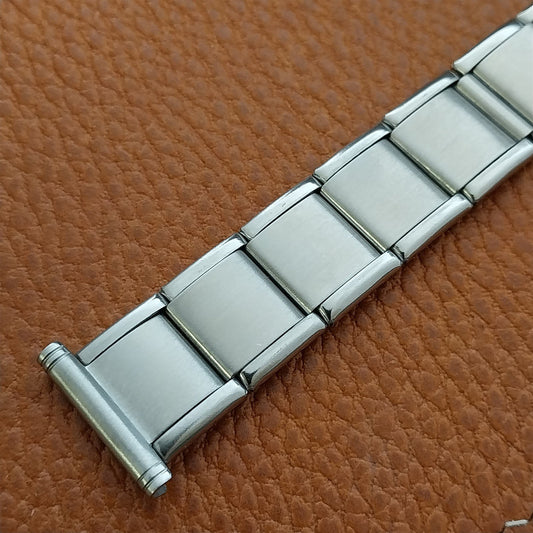Vintage 20mm 19mm HC Swiss Stainless Steel Classic 1960s 1970s Watch Band