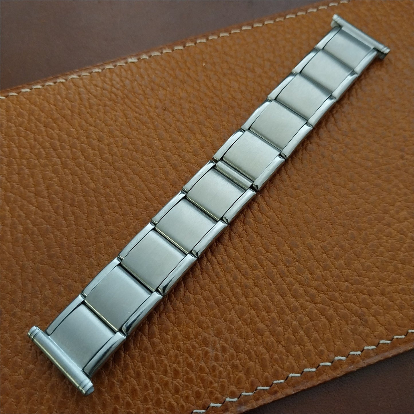 Vintage 20mm 19mm HC Swiss Stainless Steel Classic 1960s 1970s Watch Band