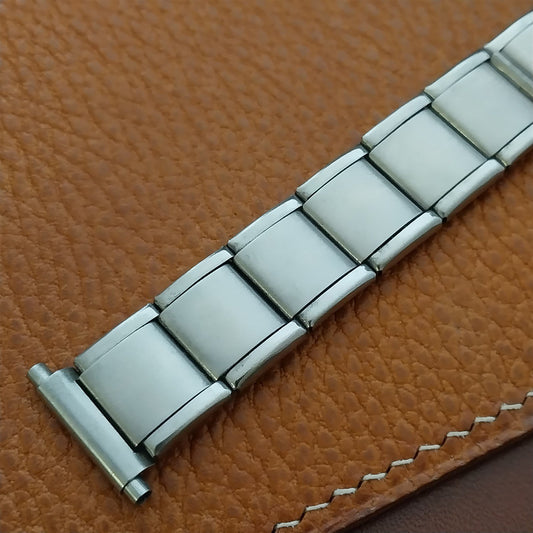Vintage 16mm 18mm 20mm HC Swiss Stainless Steel Classic 1960s 1970s Watch Band