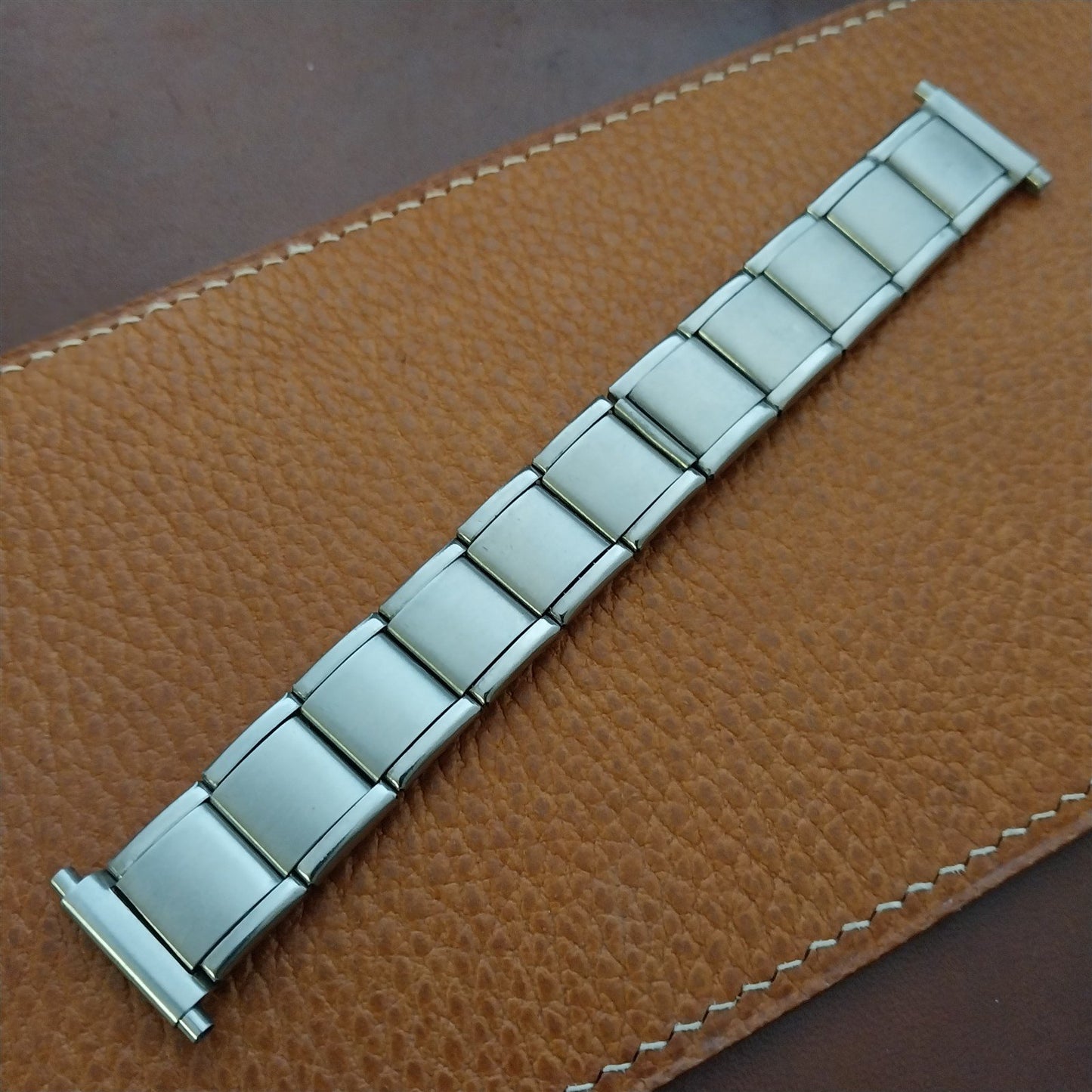 Vintage 16mm 18mm 20mm HC Swiss Stainless Steel Classic 1960s 1970s Watch Band