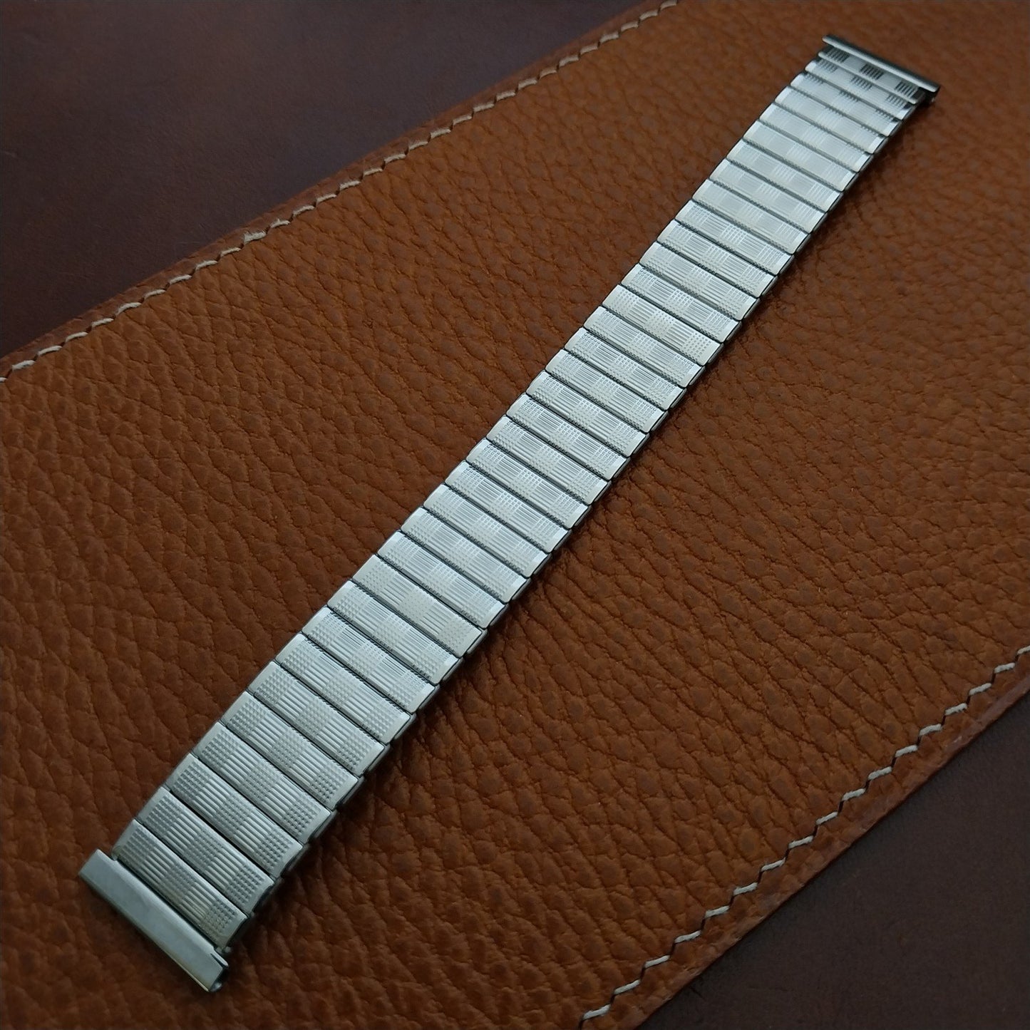 Vintage 18mm 17mm 16mm HC Newflex Swiss Stainless Steel Classic 1960s Watch Band