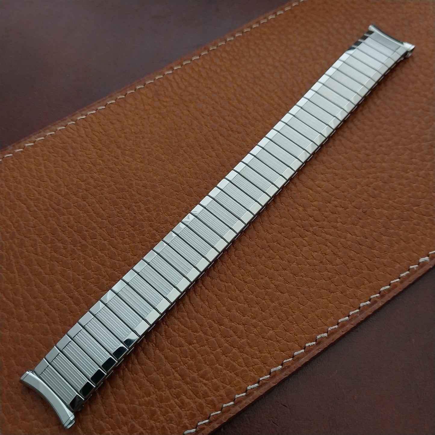 1965 17mm Long Speidel Aquarius Twistoflex Stainless Steel Vintage Watch Band