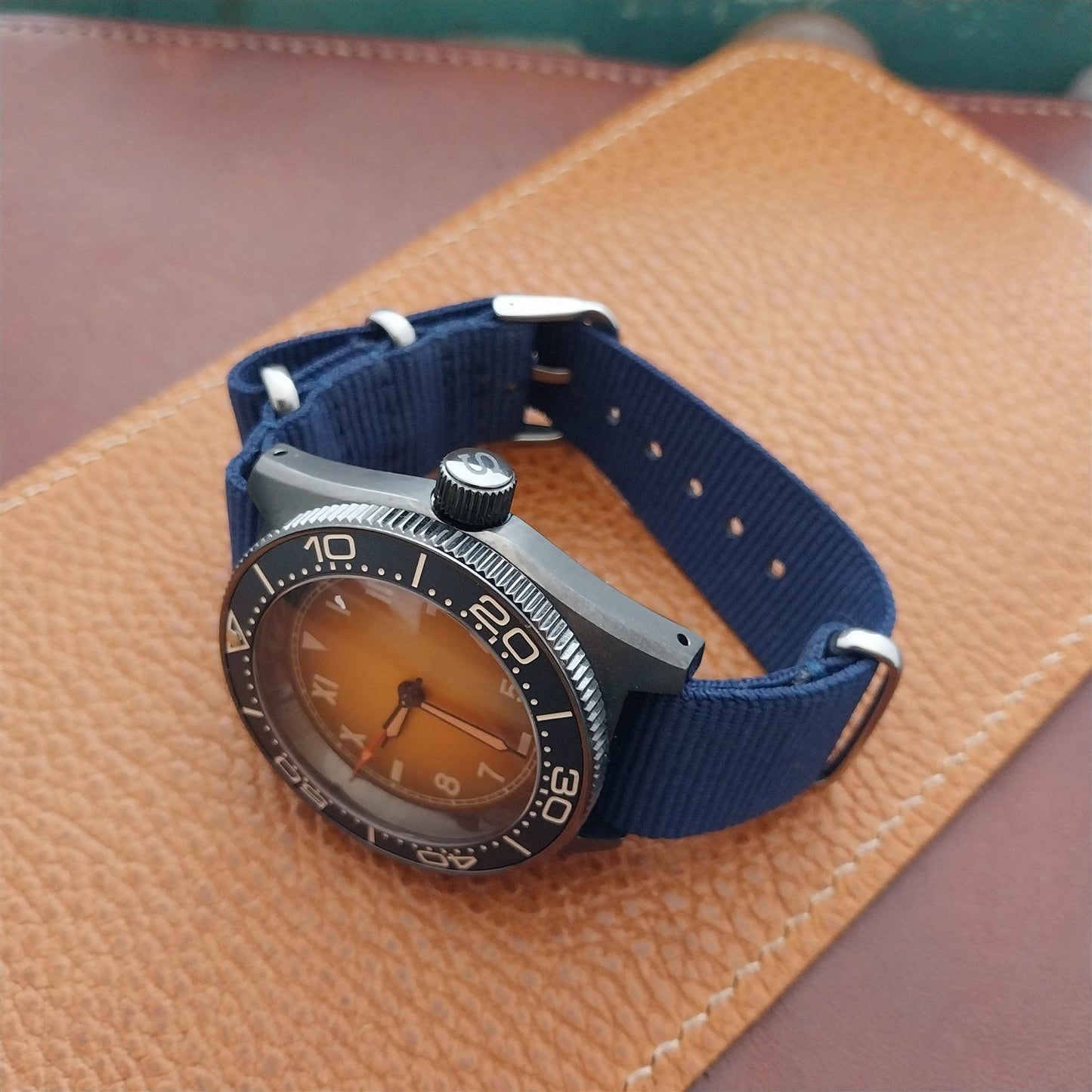 20mm Blue Nylon Military Watch Strap