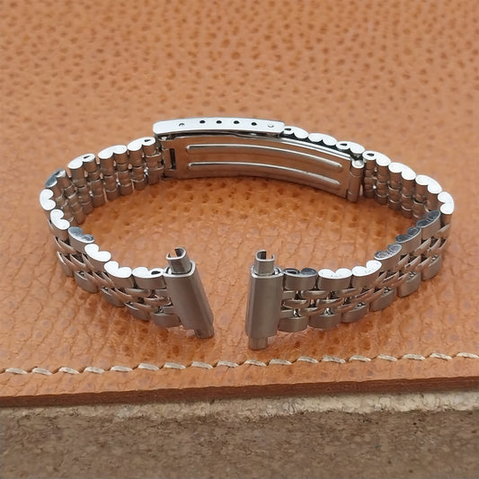 16mm Speidel Rice Beads Stainless Steel Unused Ladies Vintage Watch Band