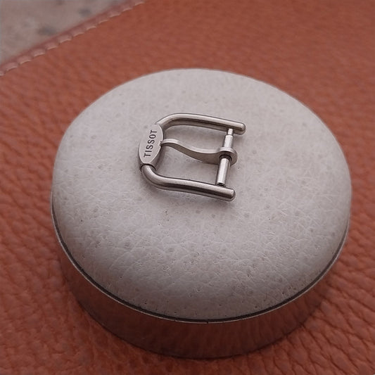 Vintage 12mm Tissot Logo Silver-Tone Buckle