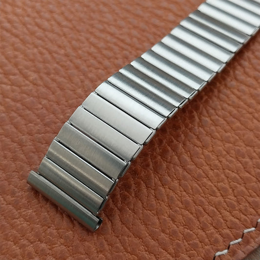 Vintage 18mm 17mm 16mm HC Newflex Swiss Stainless Steel Classic 1960s Watch Band