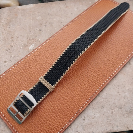 20mm Eulit Atlantic Braided Perlon Single Pass Field Watch Strap