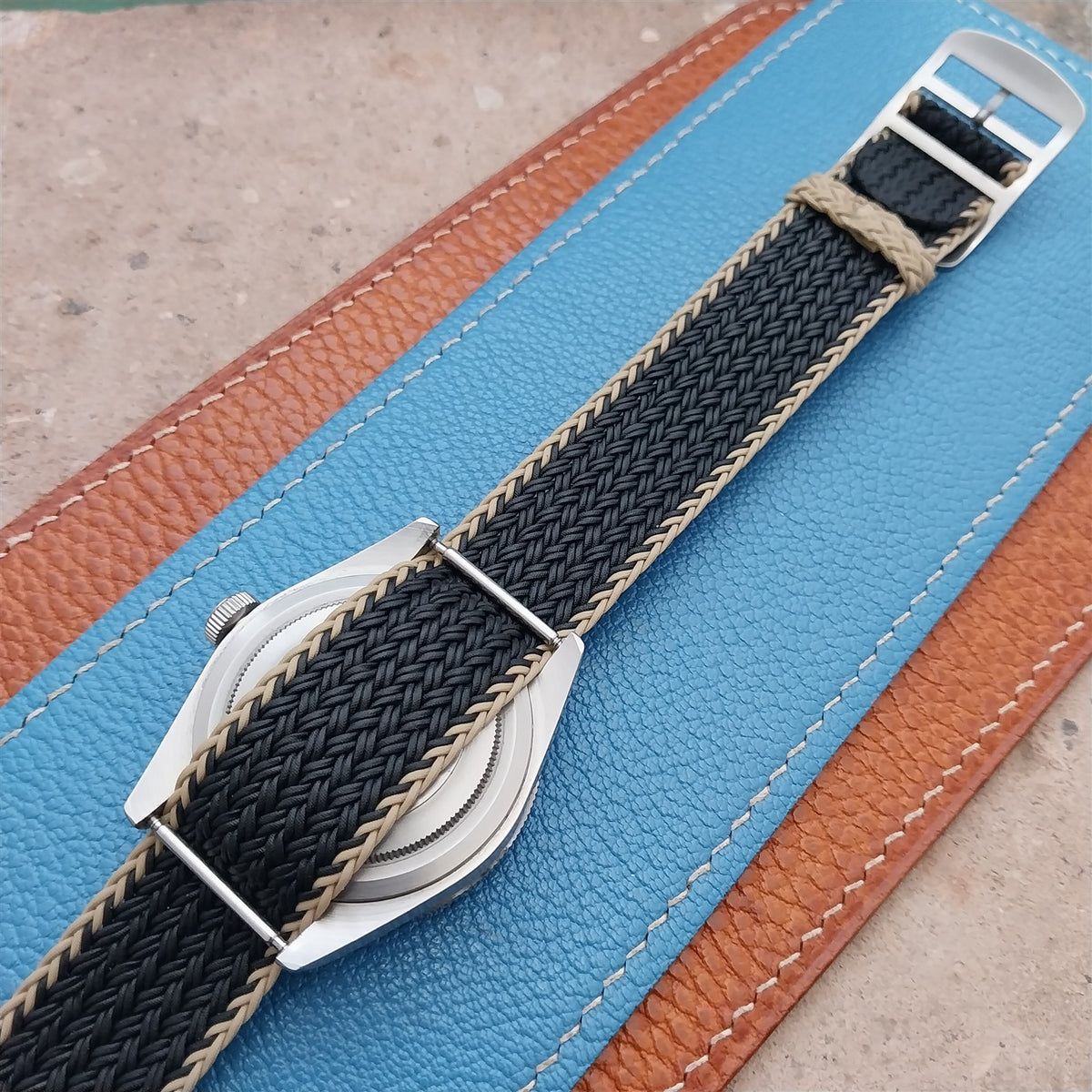 20mm Eulit Atlantic Braided Perlon Single Pass Field Watch Strap