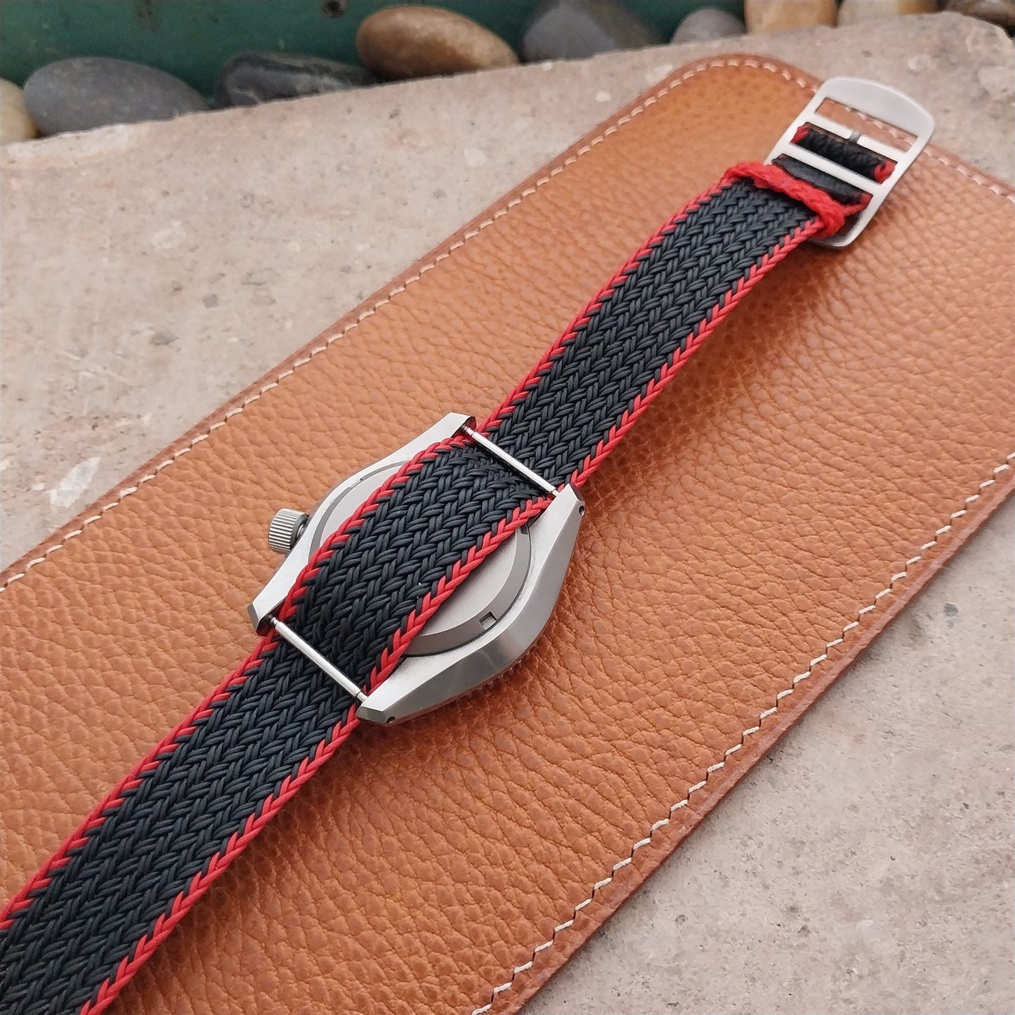 20mm Eulit Atlantic Braided Perlon Single Pass Field Watch Strap