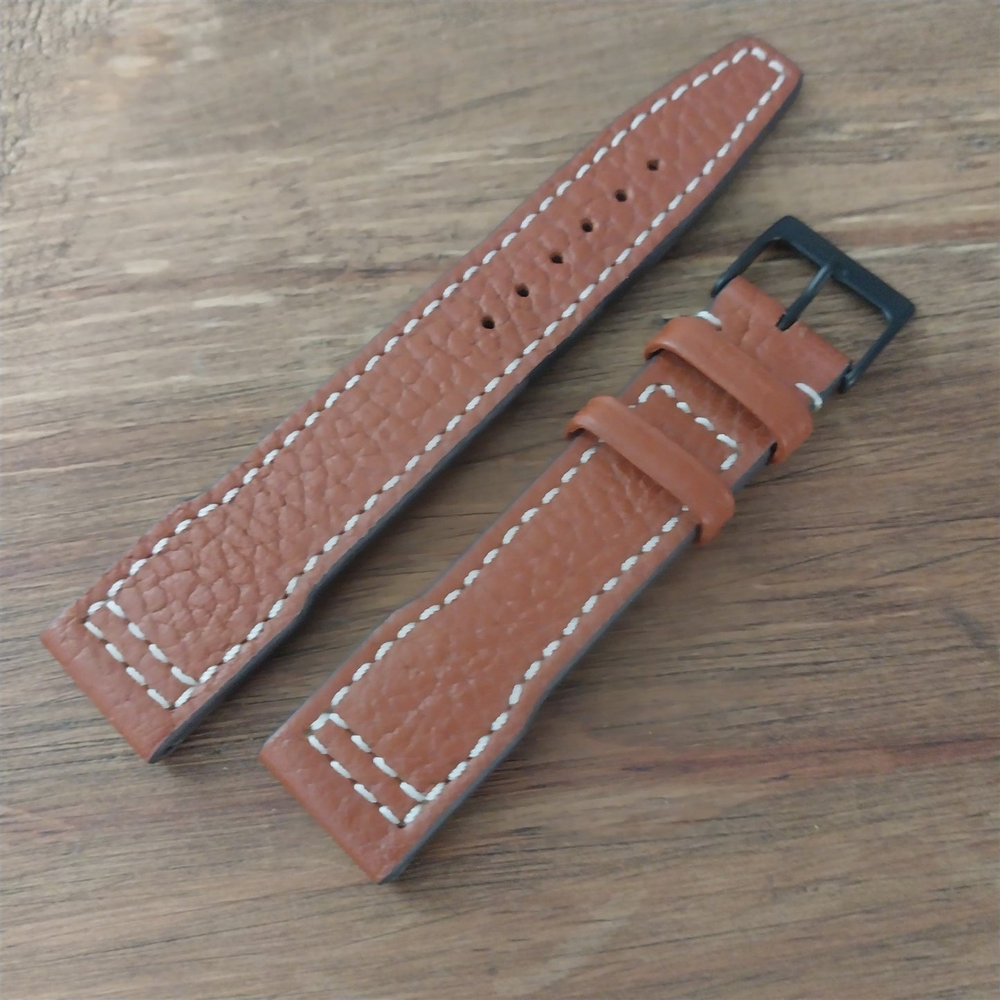 20mm Rios Typhoon Buffalo Leather 20/18 Aviator Pilot Watch Strap
