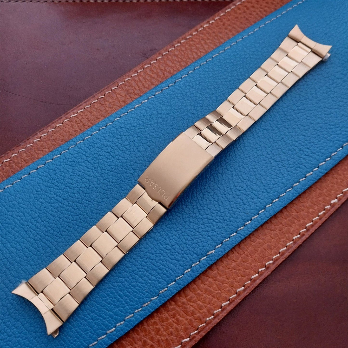 Vintage 20mm Gold-Tone Pulsar NOS Unused Watch Band