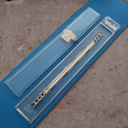 Ladies Yellow Gold-Filled Speidel String of Hearts Cocktail Watch Band