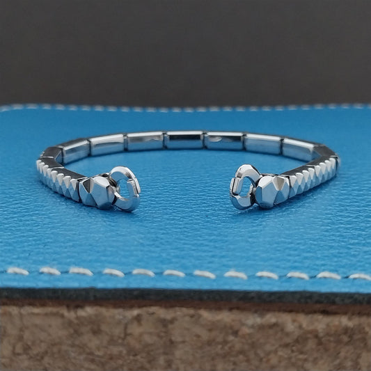 White Gold-Filled Ladies JB Champion Expansion 50s Vintage Cocktail Watch Band