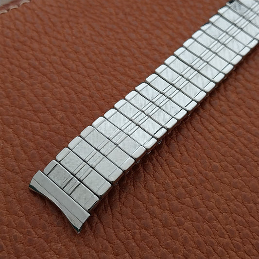 Vintage 16mm 17mm 17.2m 60s Baldwin Stainless Classic Stretch Unused Watch Band
