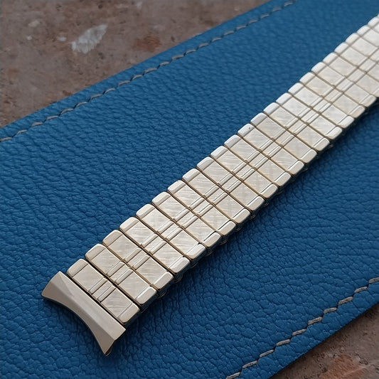 1960s Gold-Tone Hawley Rand 17.2mm Classic Stretch Vintage Watch Band