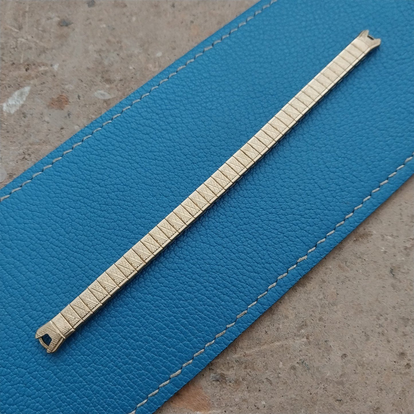 Yellow Gold-Filled Speidel Twiston Unused 1970s Vintage Cocktail Watch Band