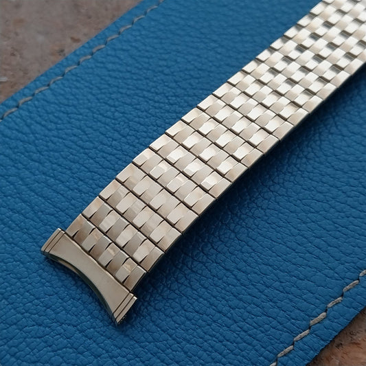 Bulova 10k Gold RGP 19mm 18mm Expansion nos Unused 1970s Vintage Watch Band