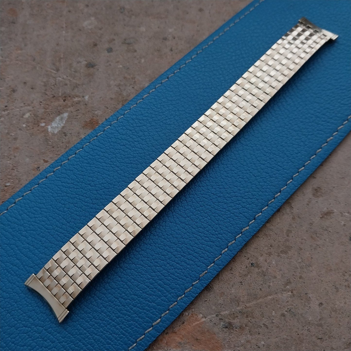 Bulova 10k Gold RGP 19mm 18mm Expansion nos Unused 1970s Vintage Watch Band