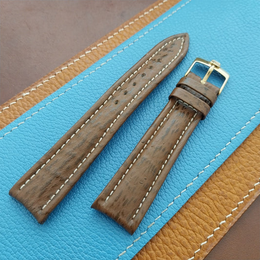 Chopard 18mm Shark Vintage Watch Strap & Gold-Plated C Logo Buckle