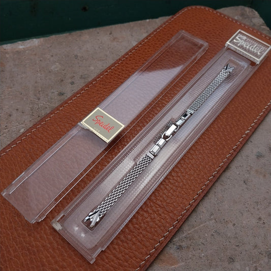 Speidel White Gold RGP Mesh Unused Ladies 1970s Vintage Cocktail Watch Band