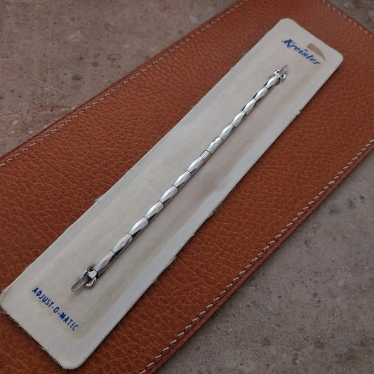 Vintage 1960s Kreisler White Gold Filled Ladies Unused Cocktail Watch Band