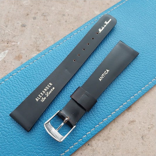 18mm Alexander France Antica Brown Fade Leather 1960s Vintage Unused Watch Strap