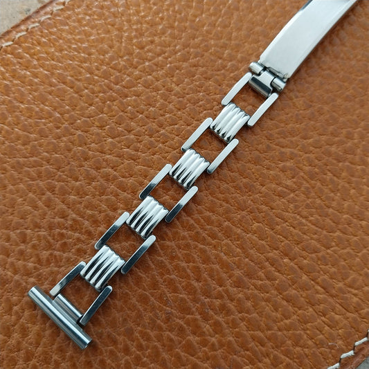 5/8" 15mm 14mm Gemex Stainless Steel 1940s nos Vintage Watch Band