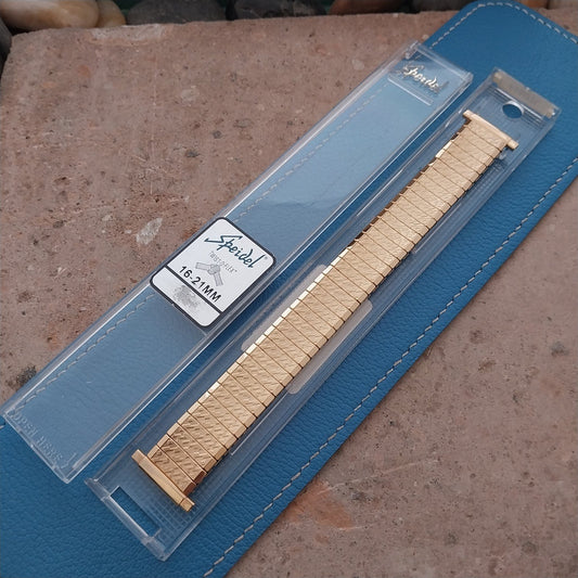 16mm 17mm 18mm 20mm Hirsch Speidel Fairway Gold Tone Unused Watch Band