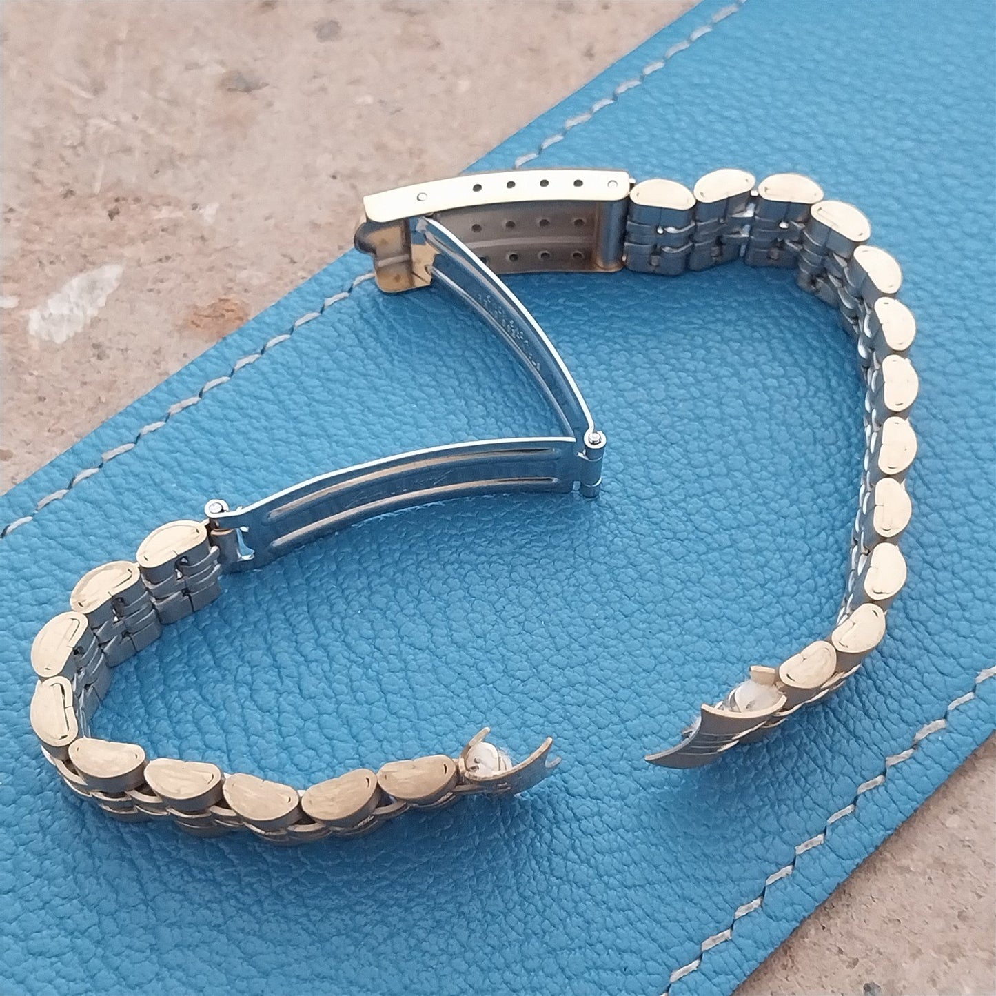 13mm Speidel Hirsch Gold-Tone Jubilee Link Ladies Vintage Watch Band
