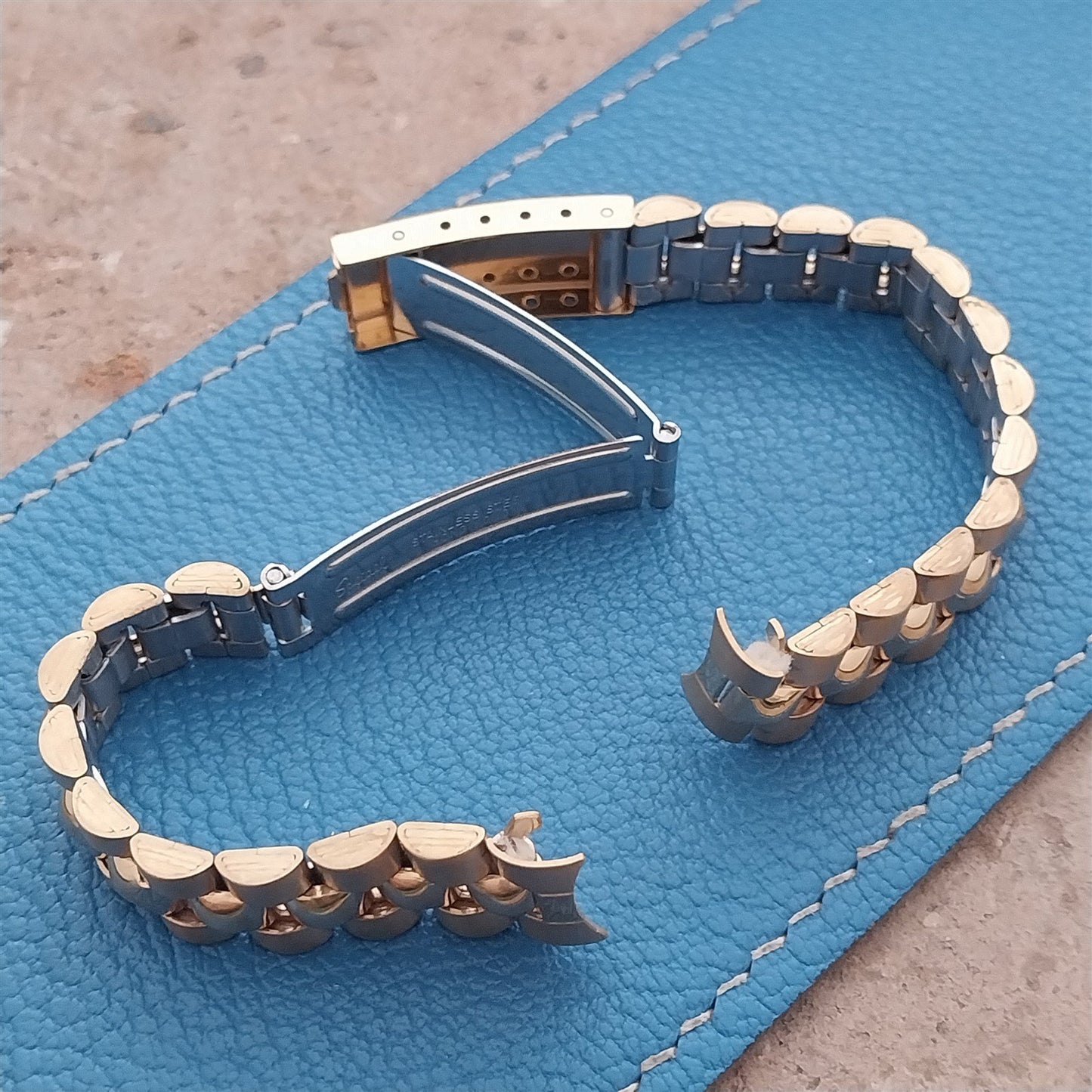 13mm Speidel Hirsch Gold-Tone Ladies Vintage Watch Band