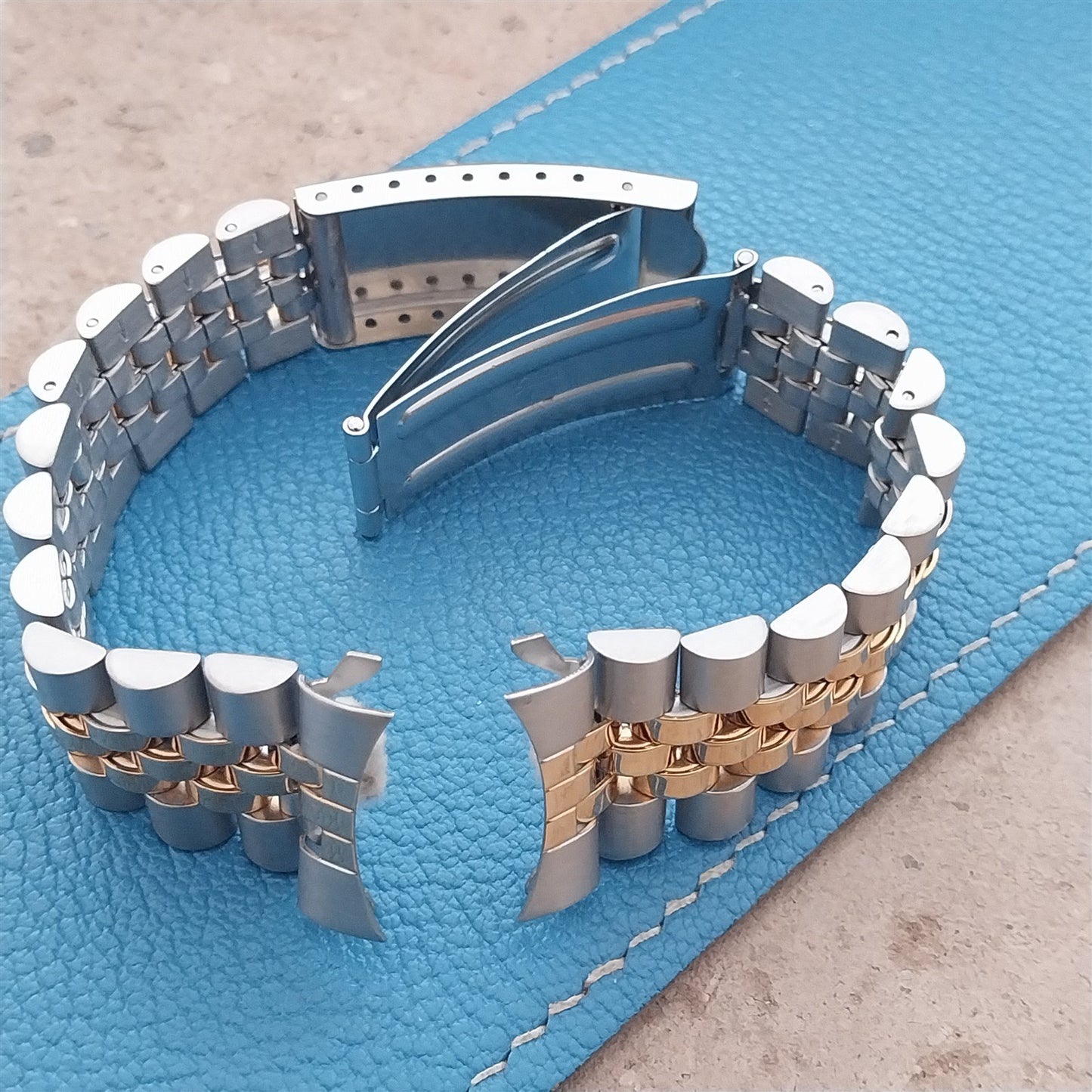 20mm Speidel Stainless Steel & Gold Tone Jubilee Unused Watch Band