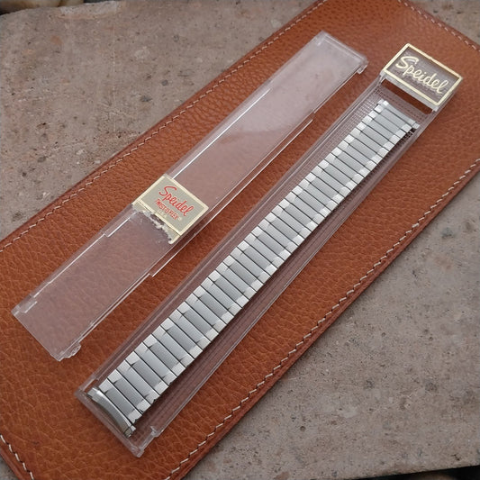 19mm 18mm 17mm Speidel Radial Stainless Wide 1970s Unused Vintage Watch Band