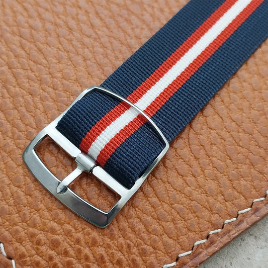 20mm Striped Perlon Classic Single Pass Unused 1960s Vintage Watch Strap