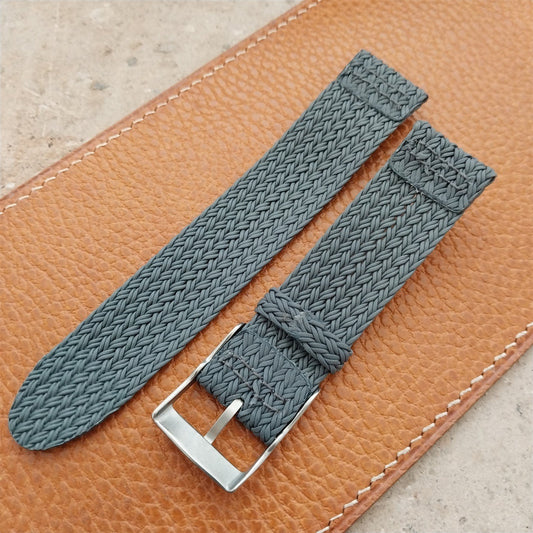20mm Gray Eulit Palma Pacific Braided Perlon Two-Piece Field Watch Strap
